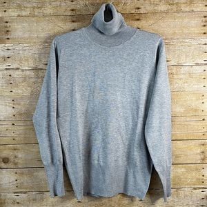 DoublJu Gray Turtleneck Sweater NWT European Size 2X / US Size 14